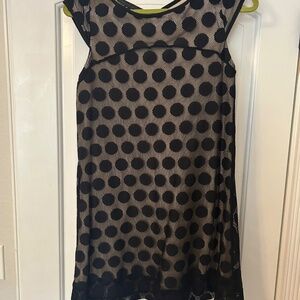 Weston Wear black lace dress with  polka dots small